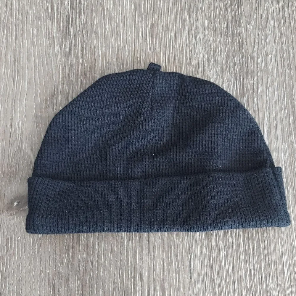 Jordan Jumpman Hat Baby 6 Months Beanie Cap Black Red Cuffed Winter Knit EUC